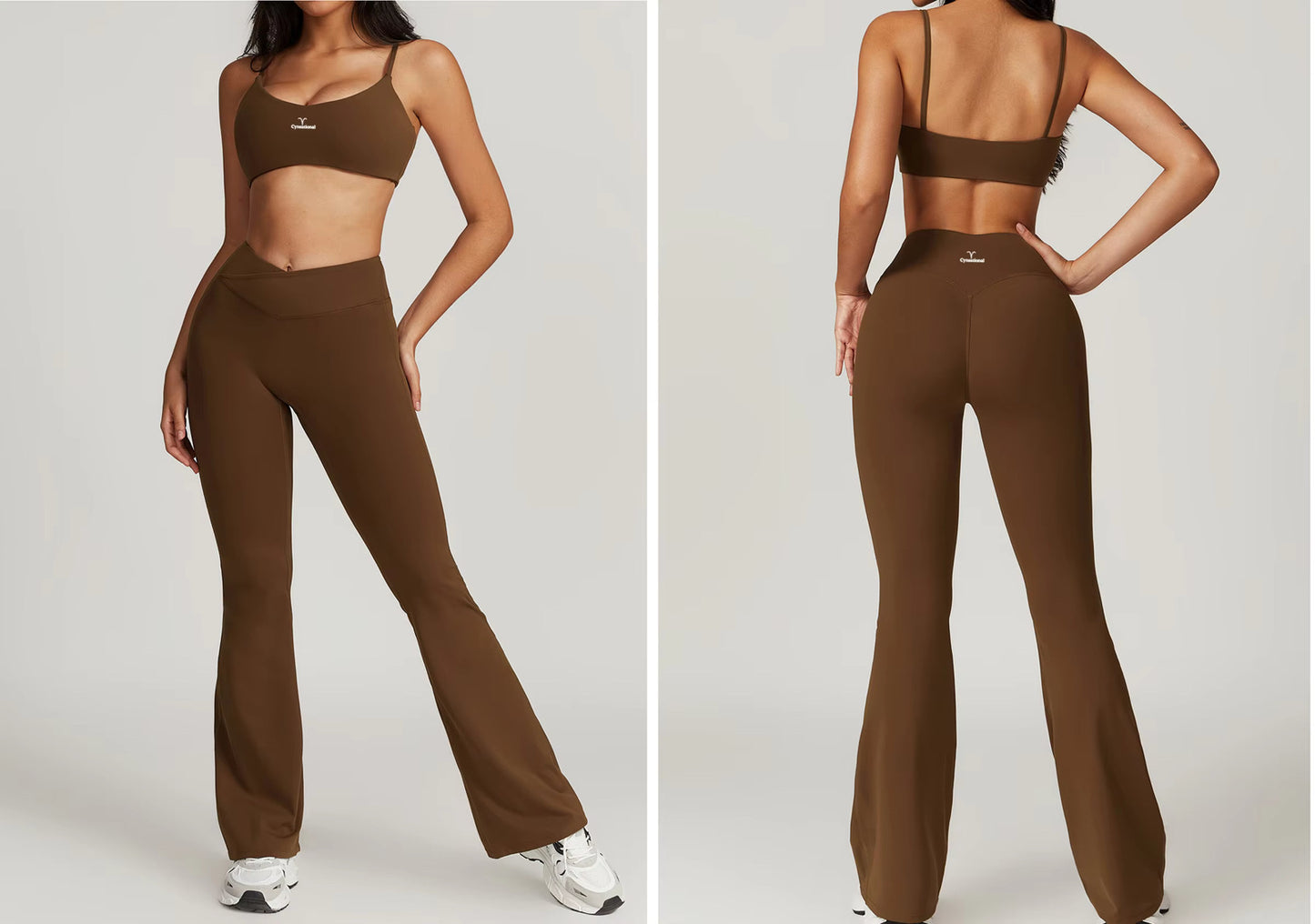 Chocolate 2 piece yoga set