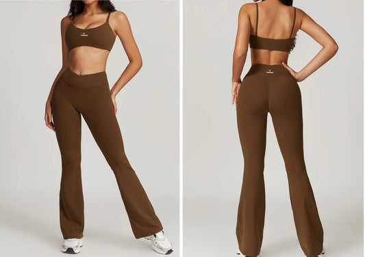 Chocolate 2 piece yoga set